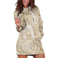 50 Years Deadly NAIDOC Week 2026 Personalised Hoodie Dress Dhari Beige Indigenous Art