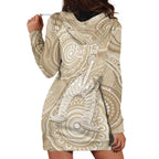 50 Years Deadly NAIDOC Week 2026 Personalised Hoodie Dress Dhari Beige Indigenous Art
