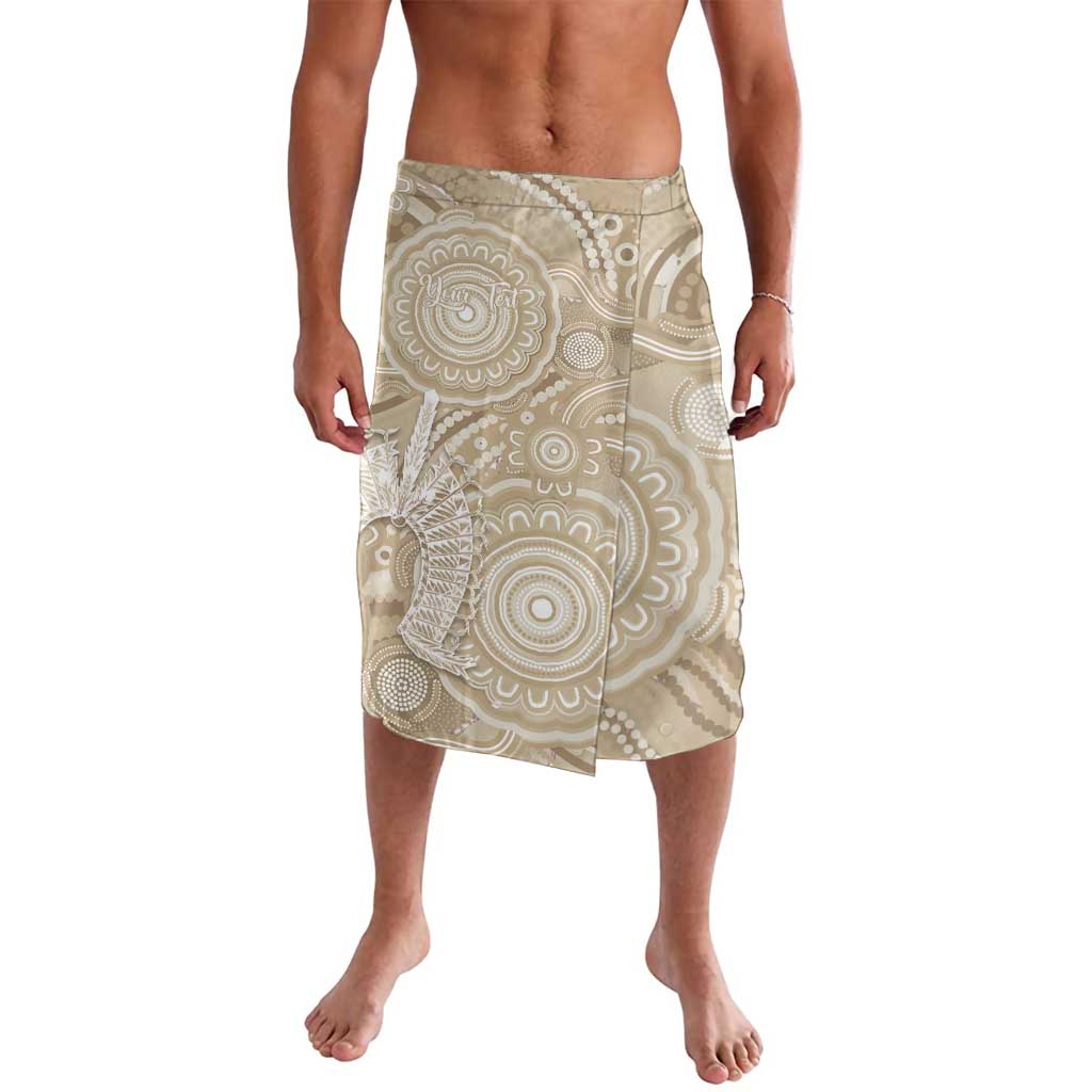 50 Years Deadly NAIDOC Week 2026 Personalised Lavalava Dhari Beige Indigenous Art