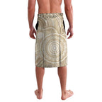 50 Years Deadly NAIDOC Week 2026 Personalised Lavalava Dhari Beige Indigenous Art