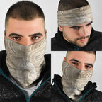 50 Years Deadly NAIDOC Week 2026 Personalised Neck Gaiter Dhari Beige Indigenous Art