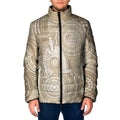 50 Years Deadly NAIDOC Week 2026 Personalised Padded Jacket Dhari Beige Indigenous Art