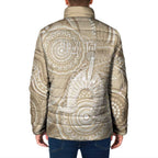 50 Years Deadly NAIDOC Week 2026 Personalised Padded Jacket Dhari Beige Indigenous Art