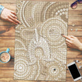 50 Years Deadly NAIDOC Week 2026 Personalised Puzzle Dhari Beige Indigenous Art