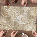 50 Years Deadly NAIDOC Week 2026 Personalised Puzzle Dhari Beige Indigenous Art