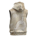 50 Years Deadly NAIDOC Week 2026 Personalised Sleeveless Hoodie Dhari Beige Indigenous Art