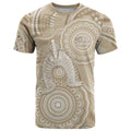50 Years Deadly NAIDOC Week 2026 Personalised T Shirt Dhari Beige Indigenous Art