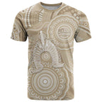 50 Years Deadly NAIDOC Week 2026 Personalised T Shirt Dhari Beige Indigenous Art