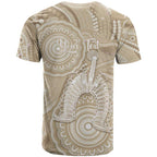 50 Years Deadly NAIDOC Week 2026 Personalised T Shirt Dhari Beige Indigenous Art