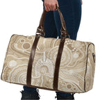 50 Years Deadly NAIDOC Week 2026 Personalised Travel Bag Dhari Beige Indigenous Art