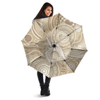 50 Years Deadly NAIDOC Week 2026 Personalised Umbrella Dhari Beige Indigenous Art