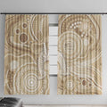 50 Years Deadly NAIDOC Week 2026 Personalised Window Curtain Dhari Beige Indigenous Art