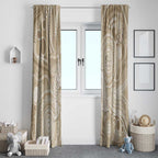 50 Years Deadly NAIDOC Week 2026 Personalised Window Curtain Dhari Beige Indigenous Art