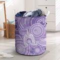50 Years Deadly NAIDOC Week 2026 Personalised Laundry Basket Dhari Purple Indigenous Art