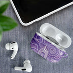 50 Years Deadly NAIDOC Week 2026 Personalised AirPods Case Dhari Purple Indigenous Art