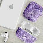 50 Years Deadly NAIDOC Week 2026 Personalised AirPods Case Dhari Purple Indigenous Art