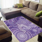 50 Years Deadly NAIDOC Week 2026 Personalised Area Rug Dhari Purple Indigenous Art
