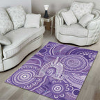 50 Years Deadly NAIDOC Week 2026 Personalised Area Rug Dhari Purple Indigenous Art