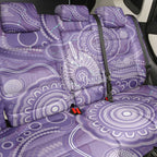 50 Years Deadly NAIDOC Week 2026 Personalised Back Car Seat Cover Dhari Purple Indigenous Art