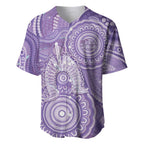 50 Years Deadly NAIDOC Week 2026 Personalised Baseball Jersey Dhari Purple Indigenous Art