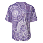 50 Years Deadly NAIDOC Week 2026 Personalised Baseball Jersey Dhari Purple Indigenous Art