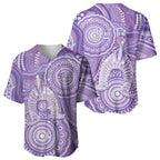 50 Years Deadly NAIDOC Week 2026 Personalised Baseball Jersey Dhari Purple Indigenous Art
