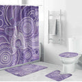 50 Years Deadly NAIDOC Week 2026 Personalised Bathroom Set Dhari Purple Indigenous Art