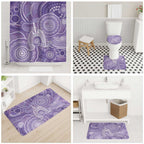 50 Years Deadly NAIDOC Week 2026 Personalised Bathroom Set Dhari Purple Indigenous Art