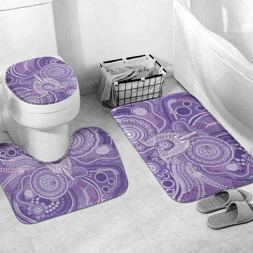 50 Years Deadly NAIDOC Week 2026 Personalised Bathroom Set Dhari Purple Indigenous Art