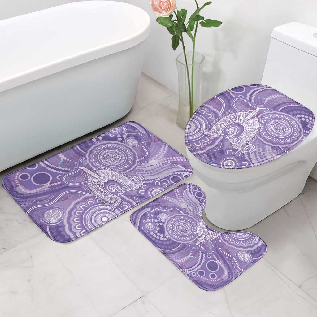 50 Years Deadly NAIDOC Week 2026 Personalised Bathroom Set Dhari Purple Indigenous Art