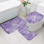 50 Years Deadly NAIDOC Week 2026 Personalised Bathroom Set Dhari Purple Indigenous Art