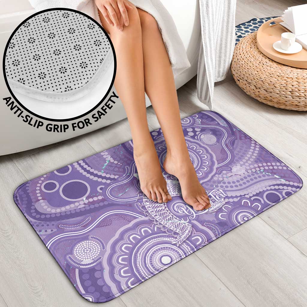 50 Years Deadly NAIDOC Week 2026 Personalised Bathroom Set Dhari Purple Indigenous Art