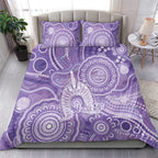 50 Years Deadly NAIDOC Week 2026 Personalised Bedding Set Dhari Purple Indigenous Art