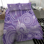50 Years Deadly NAIDOC Week 2026 Personalised Bedding Set Dhari Purple Indigenous Art