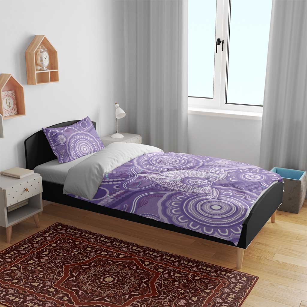 50 Years Deadly NAIDOC Week 2026 Personalised Bedding Set Dhari Purple Indigenous Art