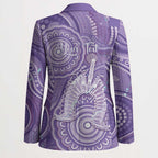 50 Years Deadly NAIDOC Week 2026 Personalised Blazer Dhari Purple Indigenous Art