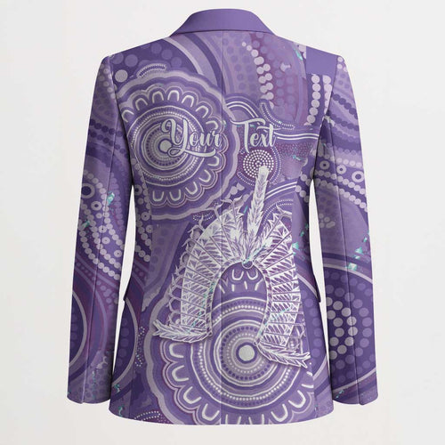50 Years Deadly NAIDOC Week 2026 Personalised Blazer Dhari Purple Indigenous Art
