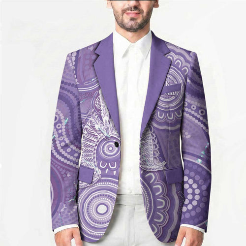 50 Years Deadly NAIDOC Week 2026 Personalised Blazer Dhari Purple Indigenous Art