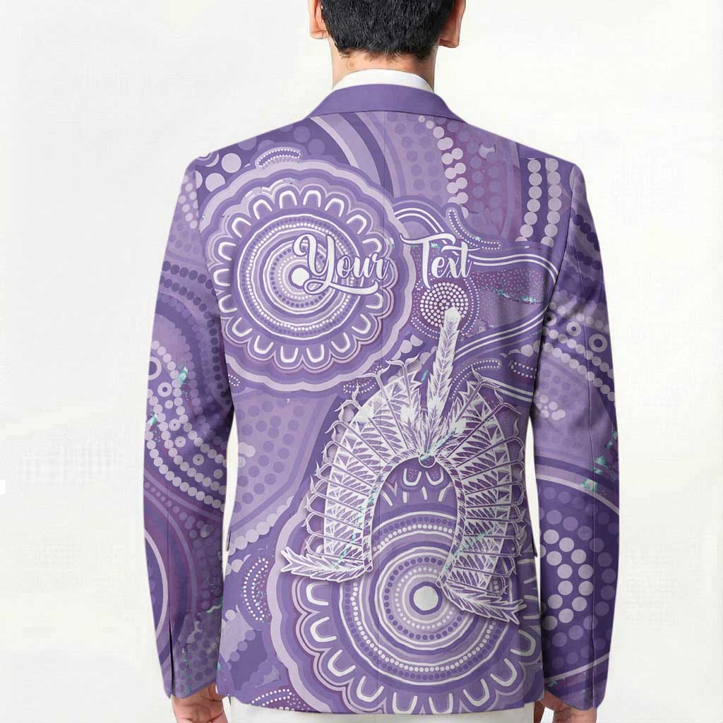 50 Years Deadly NAIDOC Week 2026 Personalised Blazer Dhari Purple Indigenous Art