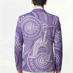 50 Years Deadly NAIDOC Week 2026 Personalised Blazer Dhari Purple Indigenous Art