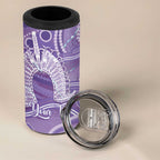 50 Years Deadly NAIDOC Week 2026 Personalised 4 in 1 Can Cooler Tumbler Dhari Purple Indigenous Art