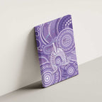 50 Years Deadly NAIDOC Week 2026 Personalised Canvas Wall Art Dhari Purple Indigenous Art