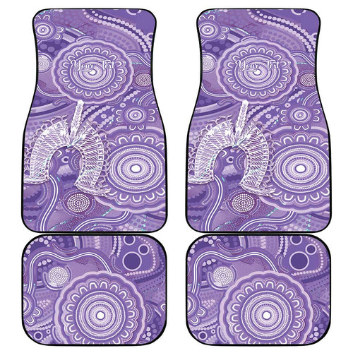 50 Years Deadly NAIDOC Week 2026 Personalised Car Mats Dhari Purple Indigenous Art