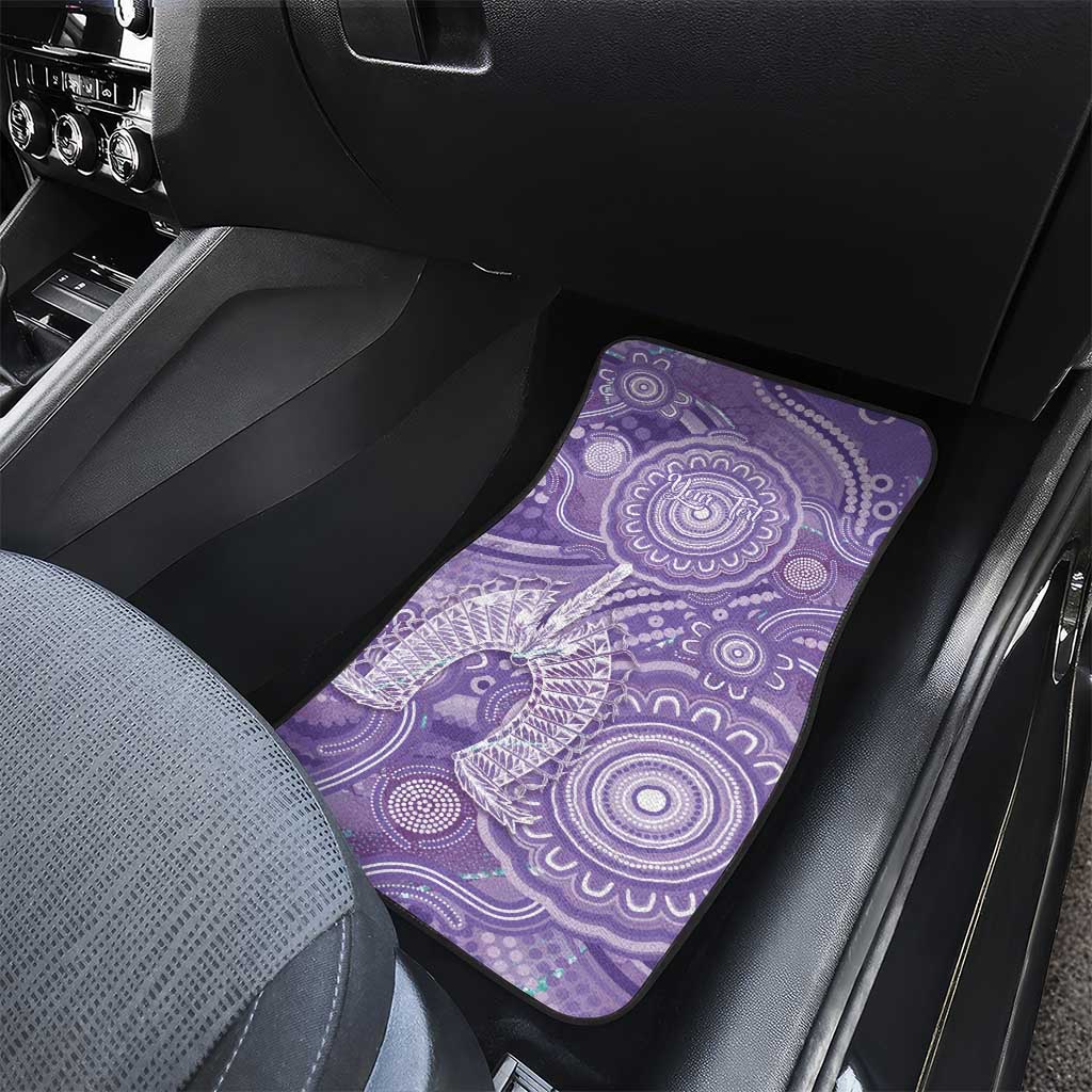 50 Years Deadly NAIDOC Week 2026 Personalised Car Mats Dhari Purple Indigenous Art