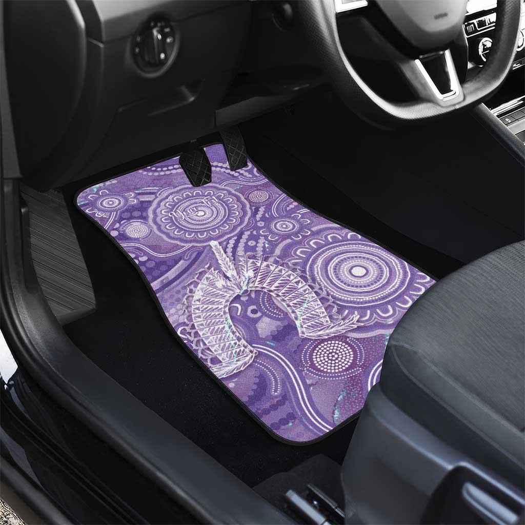 50 Years Deadly NAIDOC Week 2026 Personalised Car Mats Dhari Purple Indigenous Art
