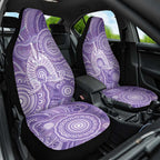 50 Years Deadly NAIDOC Week 2026 Personalised Car Seat Cover Dhari Purple Indigenous Art
