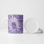50 Years Deadly NAIDOC Week 2026 Personalised Ceramic Mug Dhari Purple Indigenous Art
