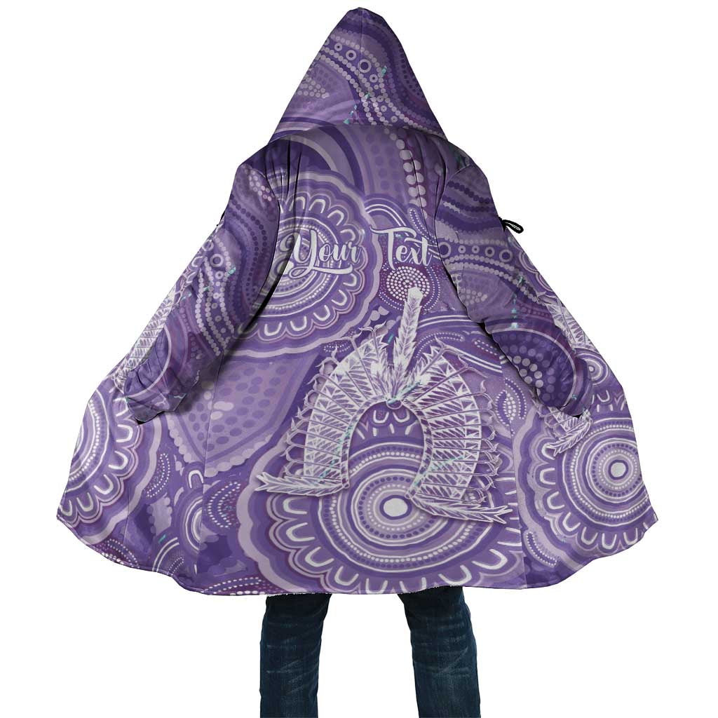 50 Years Deadly NAIDOC Week 2026 Personalised Cloak Dhari Purple Indigenous Art