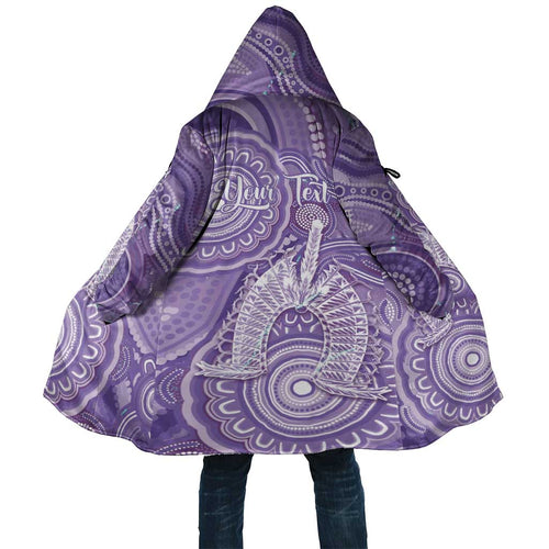 50 Years Deadly NAIDOC Week 2026 Personalised Cloak Dhari Purple Indigenous Art