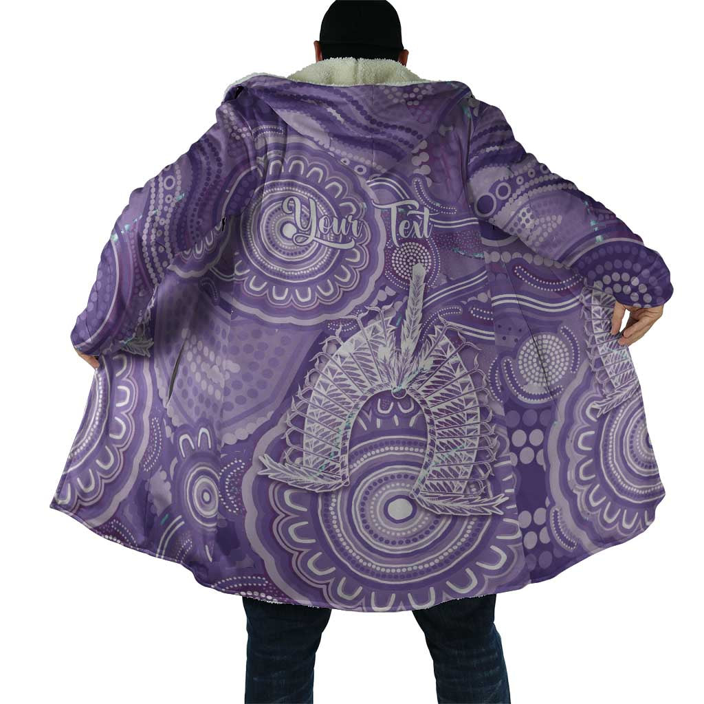 50 Years Deadly NAIDOC Week 2026 Personalised Cloak Dhari Purple Indigenous Art